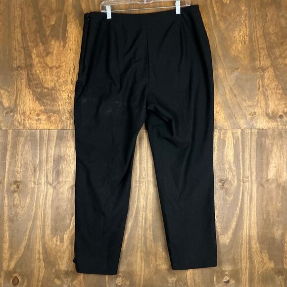 Talbots Womens Pants Black Hollywood Pull On High Rise Side Zip Stretch 16 - Picture 10 of 13
